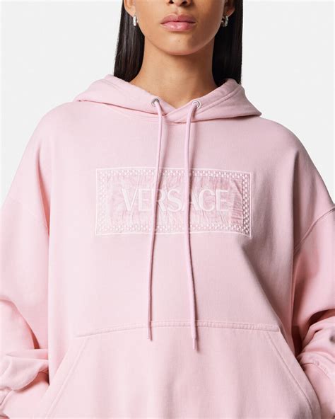 versace velour hoodie|Versace barocco hoodie.